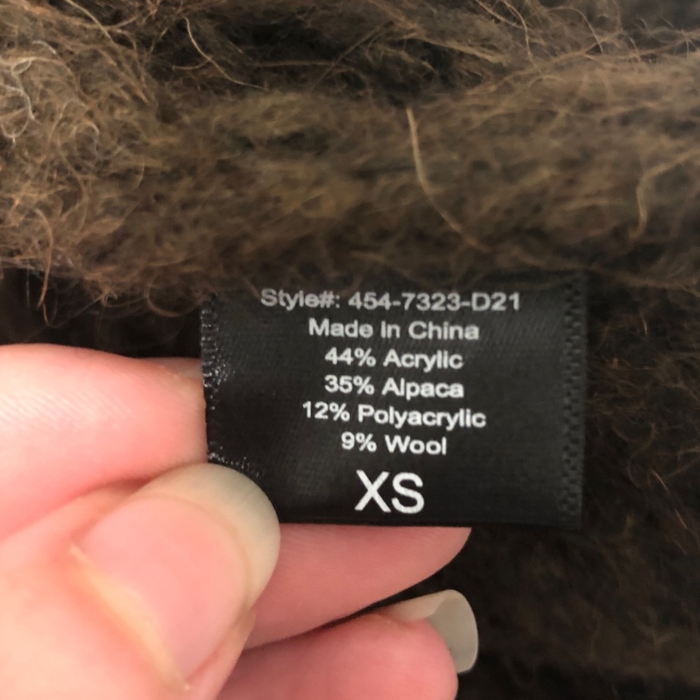 Jenni Kayne Dark Brown Cardigan Sweater - Picture 8 of 8